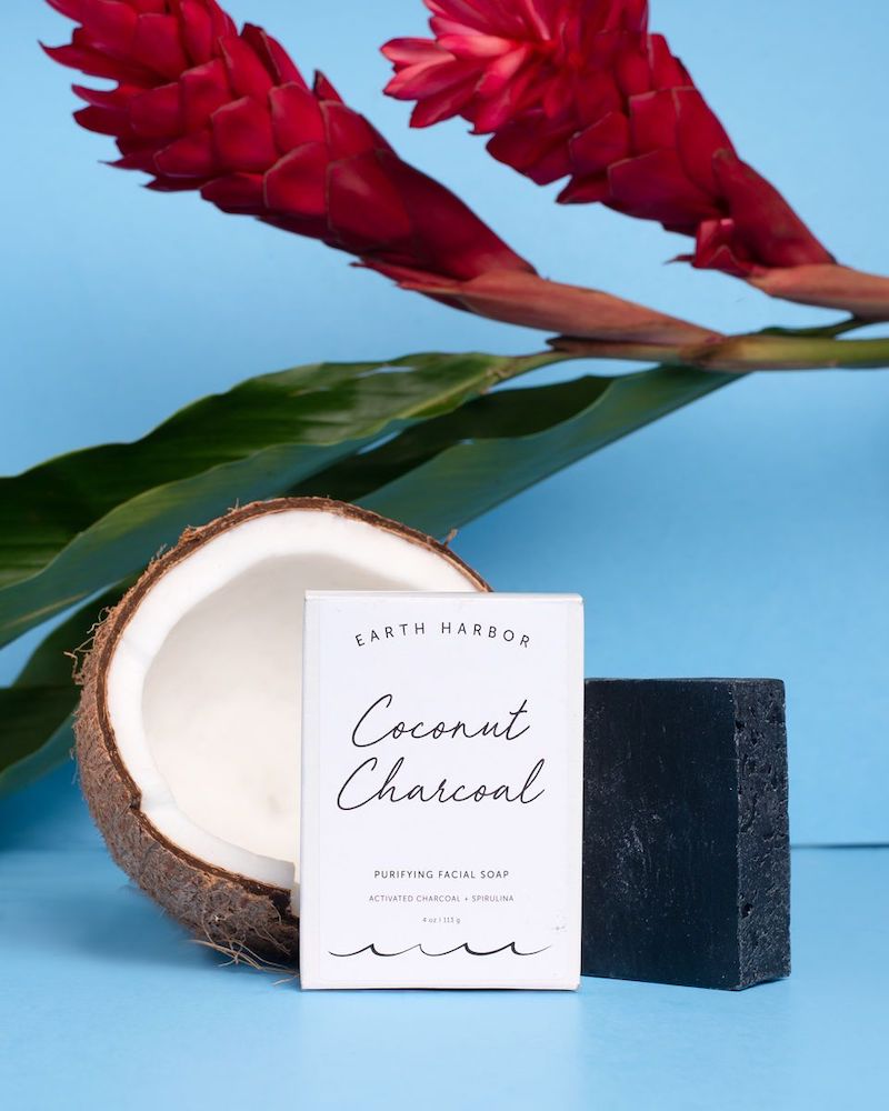 Earth Harbor coconut charcoal soap